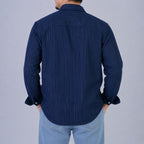 Rare boxy fit striped shirt featuring a classic design with bold horizontal stripes and a relaxed, casual fit.