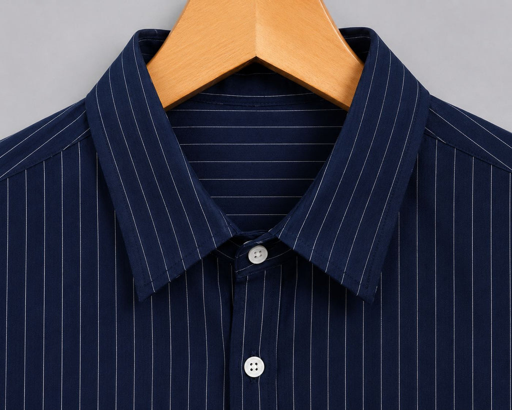 Rare boxy fit striped shirt with long sleeves and a classic collar, featuring bold horizontal stripes and a relaxed silhouette.