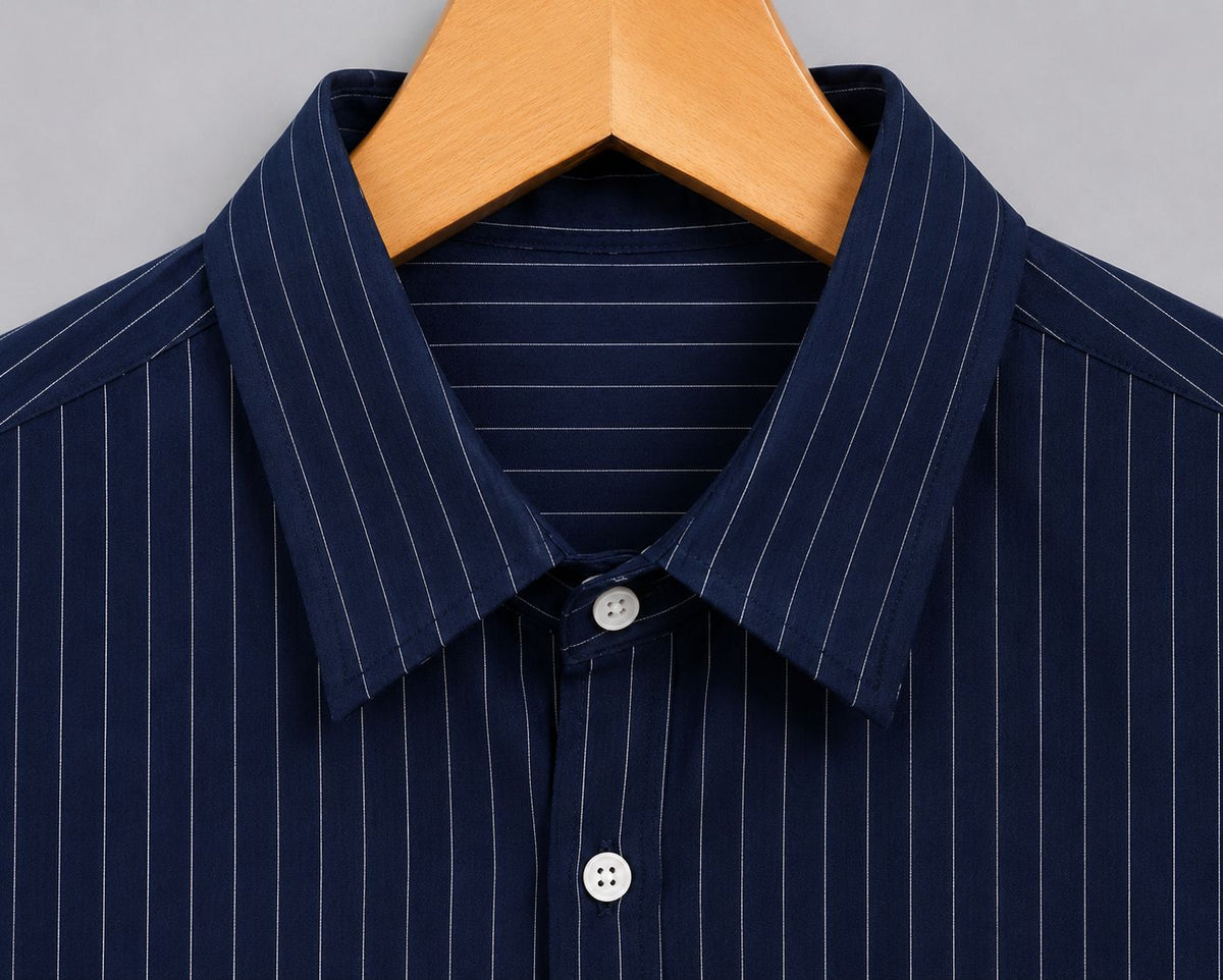 Rare boxy fit striped shirt with long sleeves and a classic collar, featuring bold horizontal stripes and a relaxed silhouette.