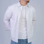 Rare boxy fit striped shirt with long sleeves and classic collar, featuring bold horizontal stripes and a relaxed, casual style.