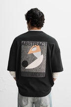 Rare Zara abstract art print featuring vibrant, modern geometric shapes on high-quality paper.
