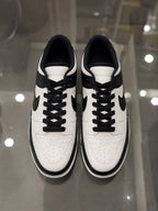 Rare Nike SB Mirror sneaker with reflective silver upper, showcasing its stylish design and textured sole in a close-up shot.