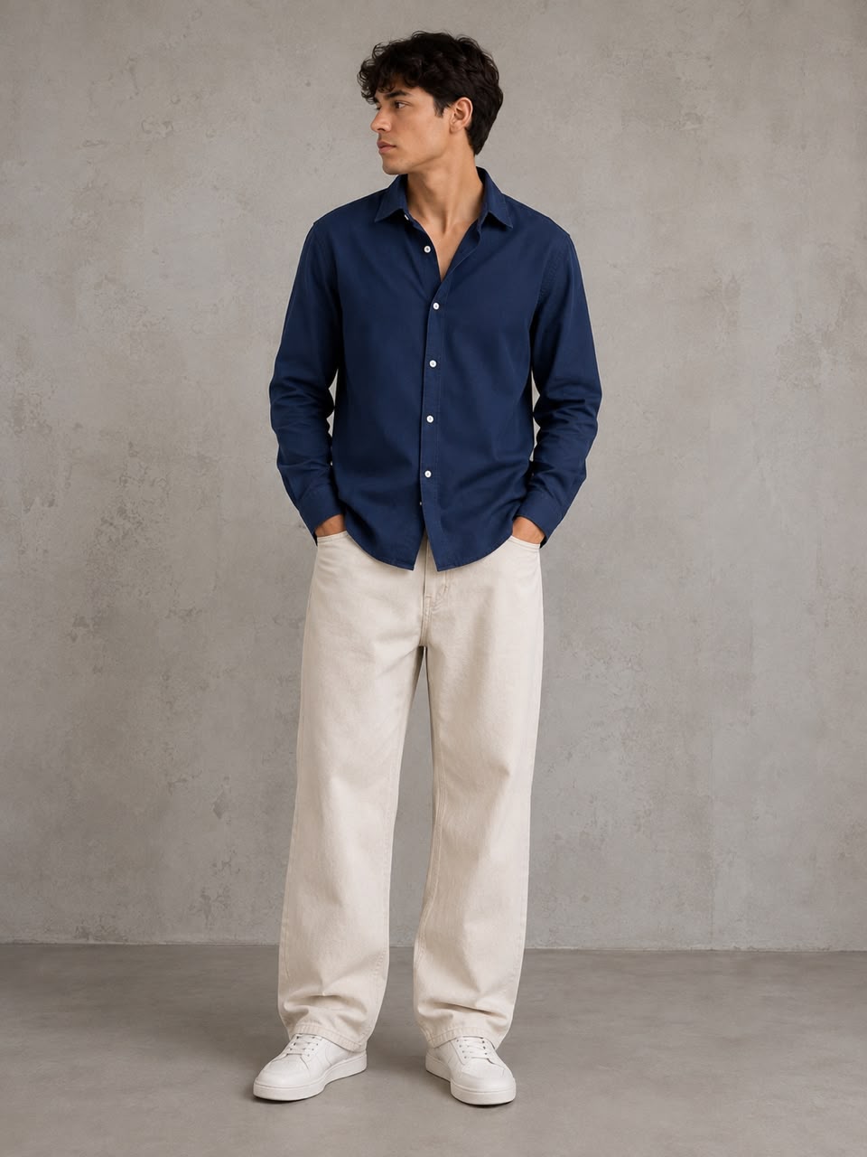 Rare linen shirt displayed on a hanger, showcasing lightweight, breathable fabric and classic design for casual or summer wear.