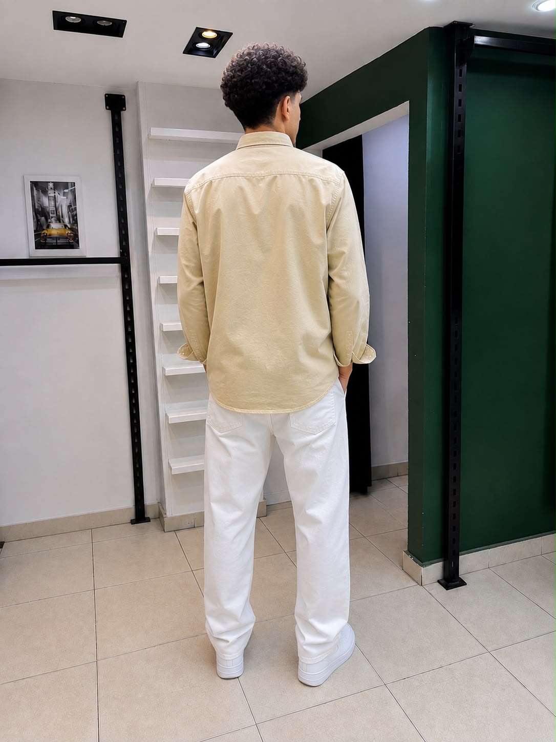 Rare American Eagle shirt displayed on a hanger with a casual fit and classic design, featuring a soft, comfortable fabric.