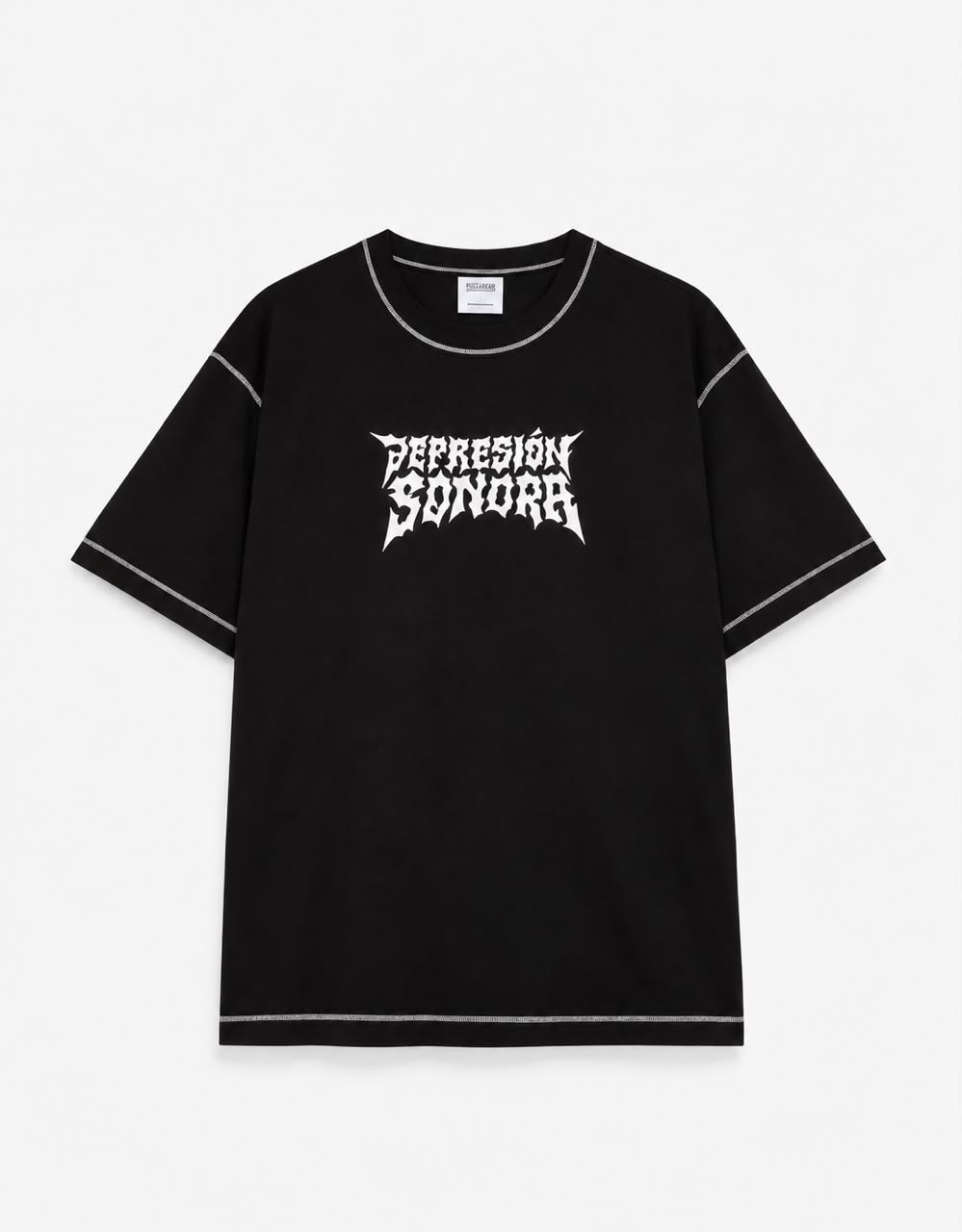 Rare brand short sleeve T-shirt in soft fabric, featuring a classic fit and simple design, shown on a hanger.
