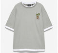 Rare ringer P&B tee featuring a classic white and black design, with a comfortable fit and bold branding on the front.